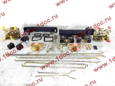 Ремкомплект замков на две двери (ручки внутренние, наружные, личинки, тяги) SH F3000/SH F2000 SHAANXI / Shacman (ШАНКСИ / Шакман)  фото 1 Томск