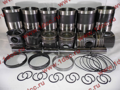 Поршневая группа 340-375 (6 гильз, 6 поршней, 6 пальцев, комплект колец) DF DONG FENG (ДОНГ ФЕНГ)  для самосвала фото 1 Томск