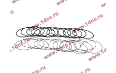 Кольцо уплотнительное гильзы цилиндра (комплект 12 тонких и 12 толстых) двигатель TD226B6G фото Томск